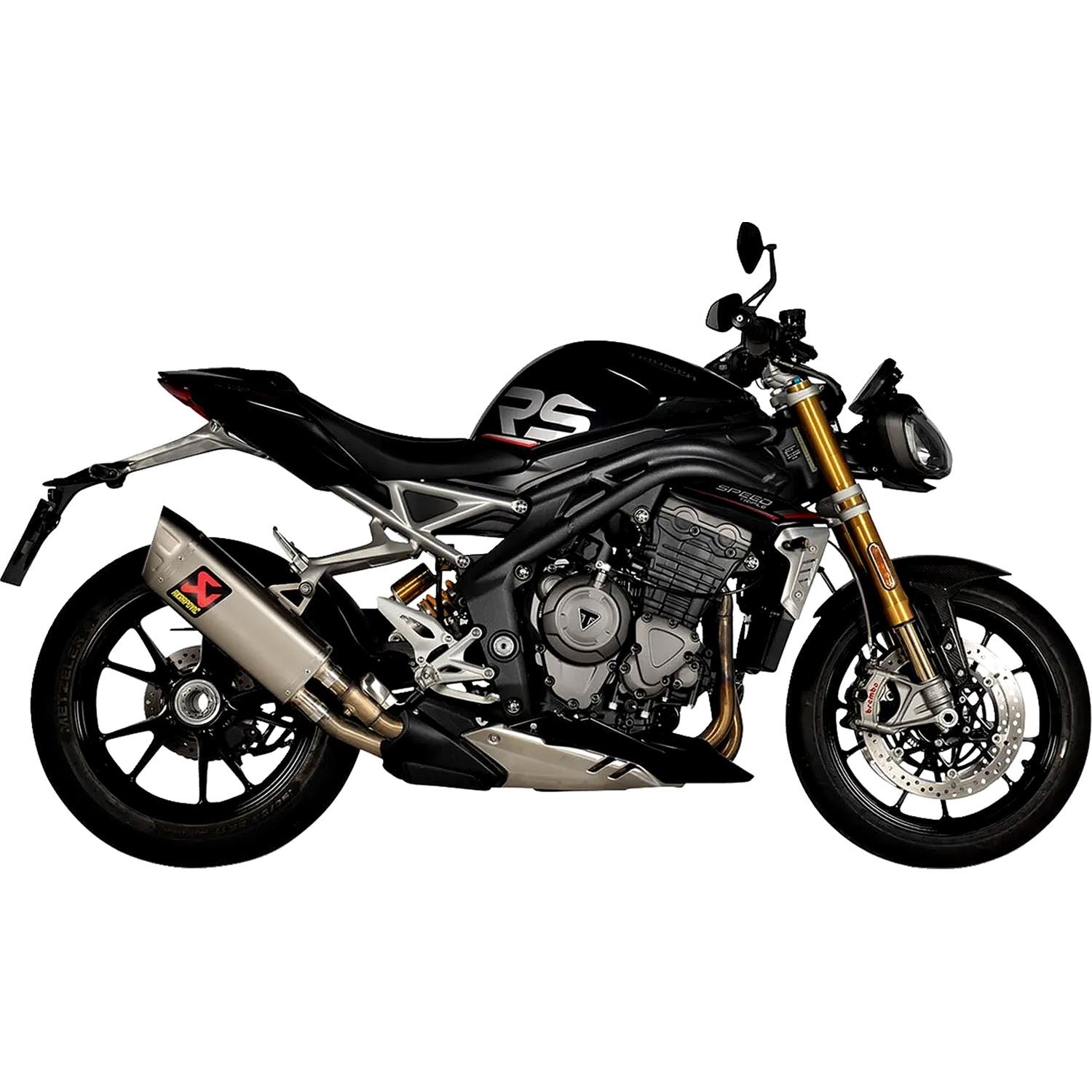 Akrapovic Titanium Line Slip On Silencer For Triumph SPEED TRIPLE 1200 RR ABS 2022-2024